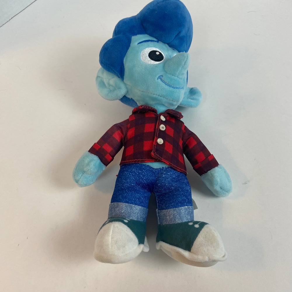 Disney Pixar Onward Ian Lightfoot Plush Stuffed Toy Elf Red Plaid Shirt 2019